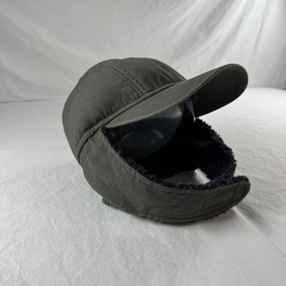 Dorfman DPC Men's Size S/M Green Ripstop Sherpa Lined Ear Flap Trapper Hat